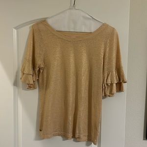 Lilly Pulitzer gold metallic top